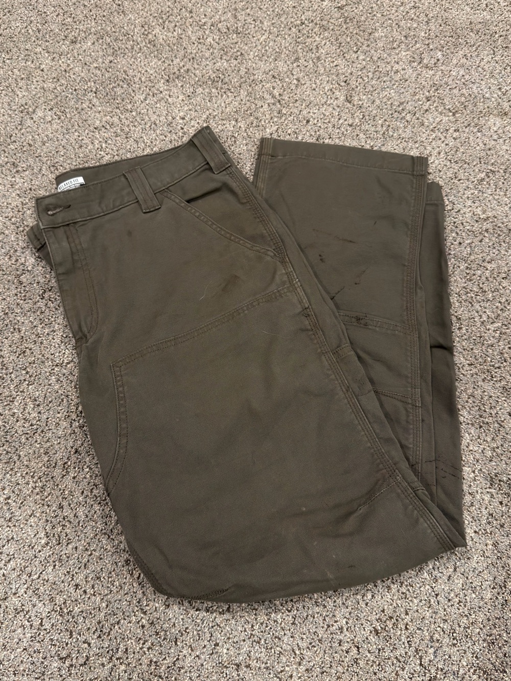 Carhartt Rugged Flex Relaxed Fit Canvas Double Front Utility Work Pants